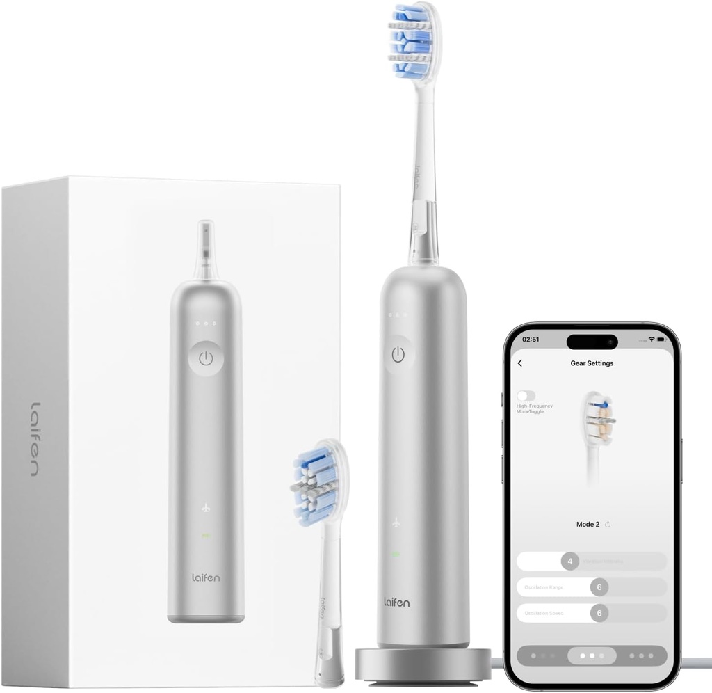 [1TB92-A-XX-SI-002] Wave Pro Alu Brossé - Brosse à dents électrique (Original)