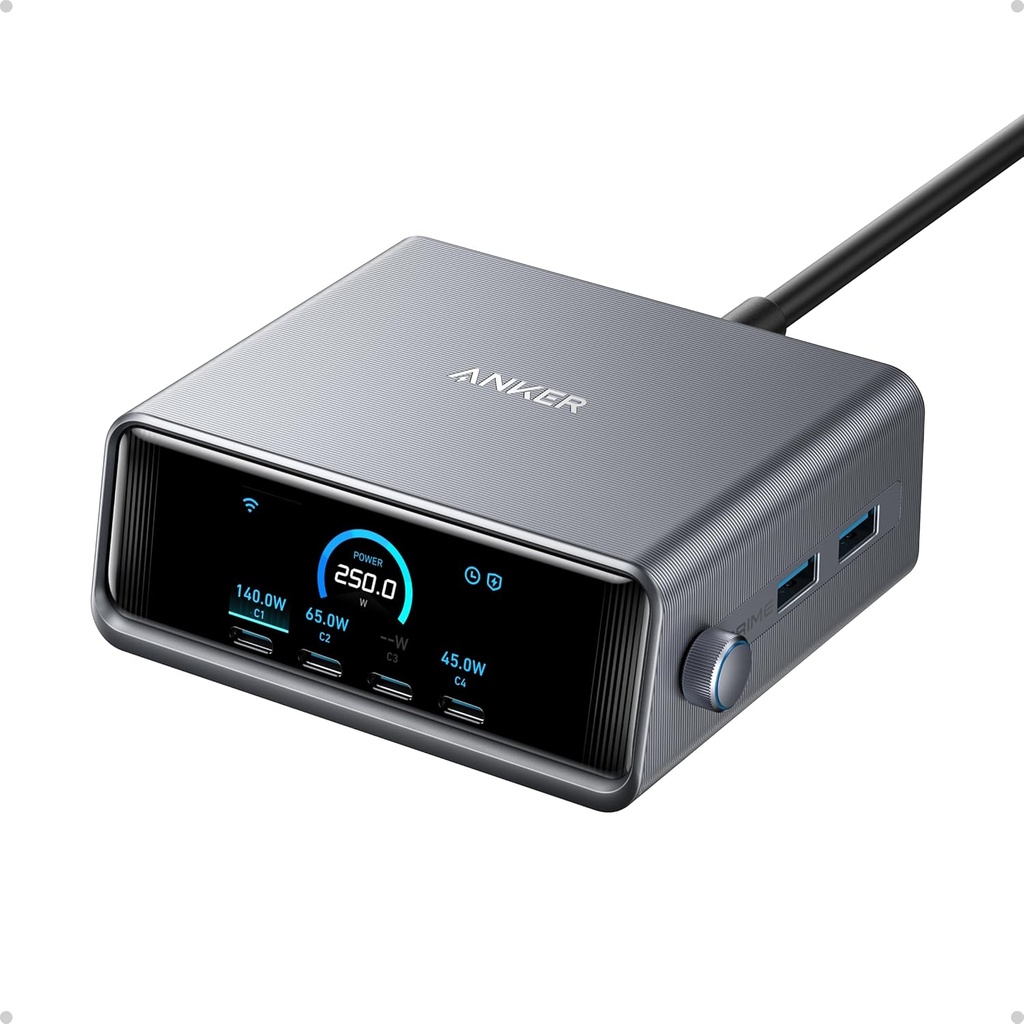 [A2345341] Chargeur Anker Prime (250 W, 6 ports, GaNPrime)